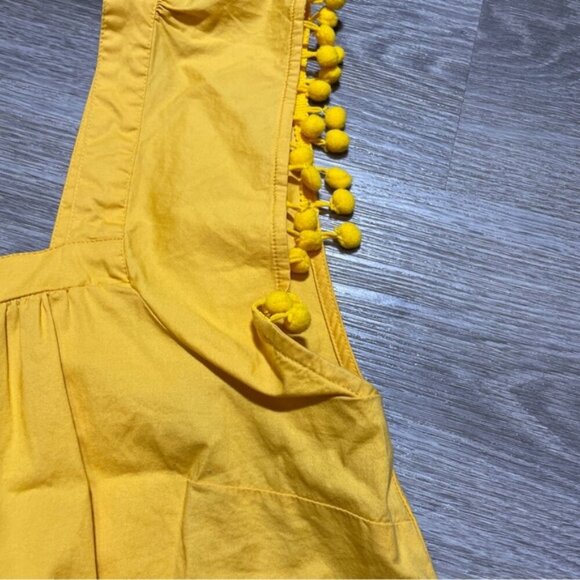 J Crew Yellow Tank Top Women's Size 4 Blouse - Picture 4 of 5